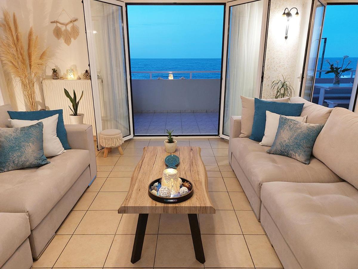 Amazing Beachfront Apartment In Hersonissos Dış mekan fotoğraf